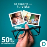 En Devlyn 50% de descuento en graduación en la compra de tu armazón