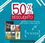 En El Sótano 50% de descuento en libros seleccionados editorial Turner