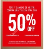 En Express segundo a mitad de precio en tops y camisas de vestir