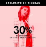 En Forever 21 recibe 30% de descuento en estilos seleccionados