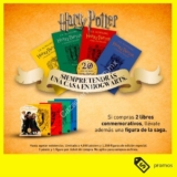 En Gandhi compra 2 libros conmemorativos de Harry Potter y llévate de regalo un póster y una figura de la saga