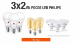 En Home Depot 3×2 en focos LED marca Philips