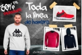 En Kappa online 30% de descuento en toda la línea de hombre
