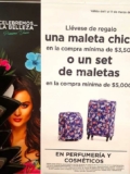 En Liverpool set de maletas de regalo en la compra de $3,500 o más en perfumería y cosméticos