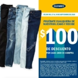 En Old Navy pruébate unos jeans y llévate $100 de descuento este fin de semana