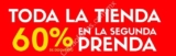 En Promoda segundo artículo con 60% de descuento en toda la tienda esta semana