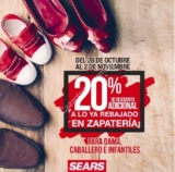 En Sears 20% de descuento adicional a lo ya rebajado en zapatos