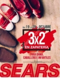 En Sears 3×2 en zapatería para caballero, dama e infantiles