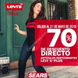 En Sears 70% de descuento en la línea Levis Plus