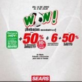 En Sears Rebajas Mundialistas 2018 con hasta 50% de descuento + 6 MSI