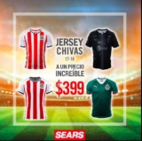 En Sears jerseys de Chivas temporada 17-18 a precio especial de $399