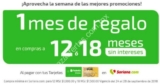 En Soriana 1 mes de bonificación + 12 o 18 meses sin intereses con tarjetas Soriana y Falabella