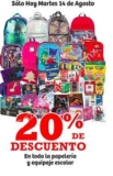 En Soriana 20% de descuento adicional en papelería y mochilas hoy 14 de agosto