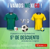 En Soriana.com 5% de descuento en todo si México clasifica a la siguiente fase