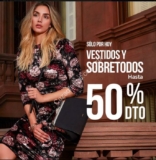 En Studio F hasta 50% de descuento en vestidos y sobretodos hoy jueves 5 de abril