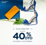 En Studio F online hasta 40% de descuento en zapatos, accesorios y bisutería