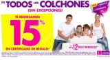 En Suburbia todos los colchones te regresan el 15% en certificado de regalo