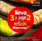 En Superama 3×2 en rollos de sushi del 28 de septiembre al 1 de octubre