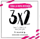 En Tops & Bottoms 3×2 en toda la ropa interior