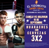 En el Tizoncito 3×2 en huaraches con cervezas durante la pelea Canelo vs. Golovkin