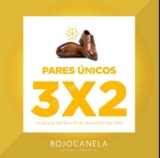 En tiendas Rojocanela 3×2 en pares únicos de zapatos