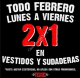 En tiendas Toxic 2×1 en vestidos, sudaderas y jeans