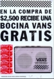 En tiendas Vans llévate una bocina edición especial de regalo en compras de $2500 o más