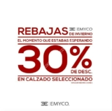 En zapaterías Emyco rebajas de invierno de 30% de descuento en calzado