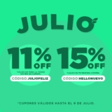 Cupones Enviaflores de hasta 15% de descuento hasta el 9 de julio