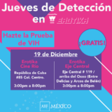 Promoción Erotika Love Store Jueves de Detección: pruebas de VIH Gratis en sucursales seleccionadas