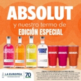 En la Europea termo de acero inoxidable de regalo en la compra de un vodka Absolut
