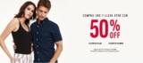 Promoción de la semana Express: Segundo a mitad de precio en toda la tienda