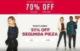 Ofertas de la semana Express: 70% de descuento en prendas seleccionadas y 2do a mitad de precio en pantalones