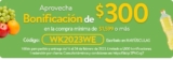 Cupón Walmart Express de $300 de descuento en pedidos de supermercado