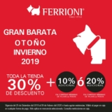 Rebajas Ferrioni Barata Otoño-Invierno 2019: 30% de descuento + hasta 20% adicional