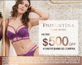 Cupón Fiorentina Parque Delta de $500 de descuento en compras a partir de $1000
