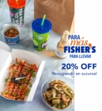 En Fisher’s obtén 20% de descuento en pedidos recogiendo en sucursal