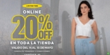 20% de descuento en toda la tienda en Forever 21 hasta hoy con compra mínima