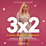 Promoción Forever 21 Día de las Madres: 3×2 en dama, calzado y accesorios