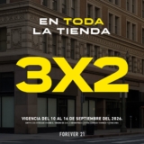 3×2 en la tienda de Forever 21 hasta el 16 de septiembre 2026