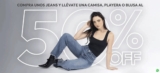 En Forever 21 compra unos jeans y llévate una camisa, playera o blusa al 50%