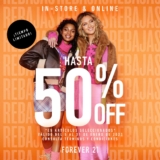Rebajas Forever 21: Hasta 50% de descuento en tiendas y online