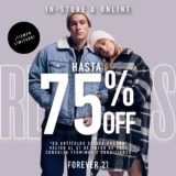 Segundas Rebajas Forever 21: Hasta 75% de descuento
