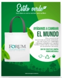 Bolsa reciclada Gratis por tus compras en Forum Coatza