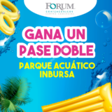 En Forum Coatzacoalcos boletos dobles gratis para Aquatico Inbursa en compras a partir de $300