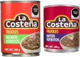 Combo la Costeña con Frijoles Negros Refritos de 580 gr + frijoles bayos refritos 580 gr bajan de precio