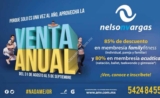 Venta Anual Deportivo Nelson Vargas: 85% de descuento en membresía Familiy Fitness y 80% en membresía acuática
