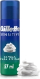 Espuma para afeitar para pieles sensibles Gillette Sensitive tubo 57 ml baja de precio