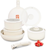 Batería de cocina de granito antiadherente de 11 piezas baja a un excelente precio + Cupón de $200 de descuento