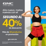 Promoción GNC Enero 2022: Segundo al 40% de descuento en productos participantes